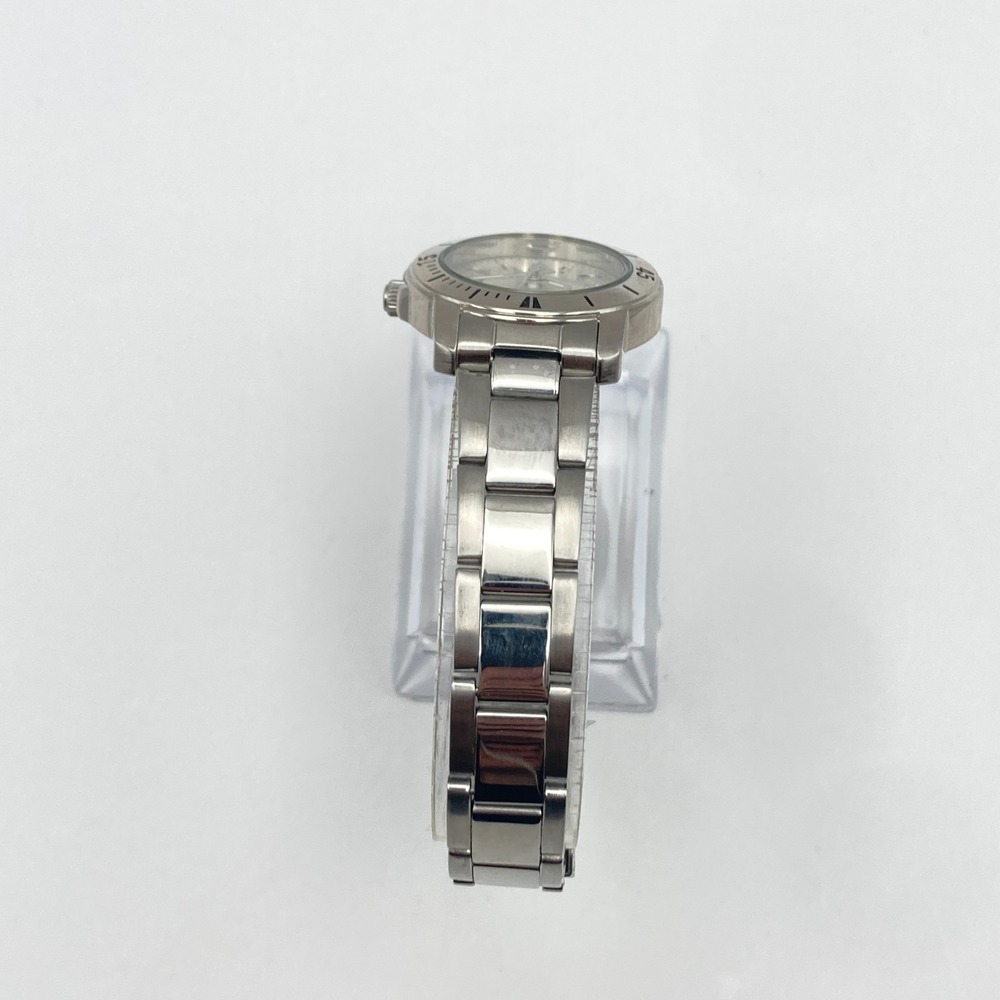 TFX Bulova Women's Watch 28mm Silver Tone Date WR Brushed New Battery 7.25" - Picture 6 of 15